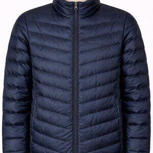 Marmot 700 Duck Down Fill Jacket Mens (S) Small Navy Blue Puffer C9340 CC-541